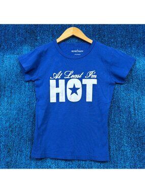 Renee Rapp At Least Im Hot Tour Blue Crop Top Size Medium